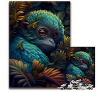 Puzzle da 1000 pezzi per adulti, alieno tropicale, scimmia, puzzle in cartone ciano, rompicapo e decorazioni per la casa, regalo perfetto per le feste, 26X38CM/10,23x14,96 pollici.
