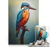 Puzzle da 1000 pezzi per adulti "Alla ricerca del martin pescatore" gioco interattivo migliora la memoria collezione d'artista opera d'arte 38x52cm
