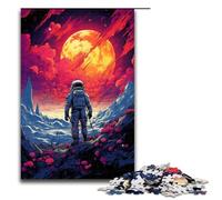 Puzzle da 1000 pezzi per adulti alla ricerca di un gioco impegnativo con un astronauta un'opera d'arte adatta per adolescenti dai 14 anni in su 75x50 cm