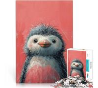 Puzzle da 1000 pezzi per adulti Allegro pulcino pinguino Difficile da completare ma divertente e umoristico Compleanno e regali unici 38x26cm