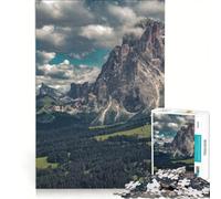 Puzzle da 1000 pezzi per adulti Alpe di Siusi, gioco rilassante, allena la mente e la mano, compleanno e Natale 50x75cm
