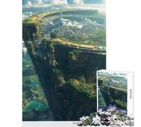 Puzzle da 1000 pezzi per adulti altitudine paradisiaca giocattoli antistress regalo per compleanni gioco educativo con poster abbinato e foglio di quiz dimensioni 50x75cm