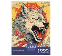 Puzzle Da 1000 Pezzi Per Adulti Amaterasu Wolf Puzzle Per Adulti Gioco Pratico Difficile Difficile Unico Compleanno E Regali 70x50cm/1000pcs