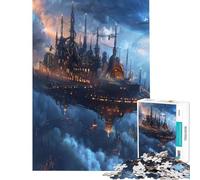 Puzzle da 1000 pezzi per adulti ambientato in una città cyber steampunk gioco educativo rilassante sfida impegnativa regalo perfetto (dimensioni 50x75cm)