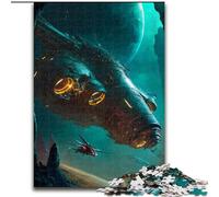 Puzzle da 1000 pezzi per adulti, ambientato in un'astronave post-apocalittica, dimensioni 38x26cm, perfetti come regali di compleanno, Natale e Halloween