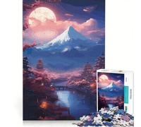Puzzle da 1000 pezzi per adulti, ambientazione fantasy in una città fluviale giapponese, gioco impossibile, rilassante e stimolante per la mente, ideale come decorazione da scrivania 50x75cm