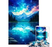 Puzzle da 1000 pezzi per adulti ambientazione onirica in montagna giochi rilassanti giocattoli che creano dipendenza per coltivare la pazienza regalo di compleanno per divertimento in famiglia