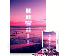 Puzzle da 1000 pezzi per adulti,ambientazione serale sull'isola di Hawaii,con bordi sottili,ideale per stimolare la mente e creare un'atmosfera rilassante Gioco divertente e rilassante,perfetto