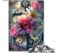 Puzzle da 1000 pezzi per adulti, ancora e fiori, giocattoli educativi ideali come regalo per tutta la famiglia, dai 14 anni in su (dimensioni 26x38cm)