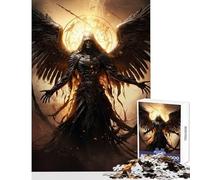 Puzzle da 1000 pezzi per adulti Angelo della morte Decorazione per la casa Giocattoli Regalo di compleanno per gioco educativo con poster abbinato e foglio di quiz Dimensioni 38x26cm