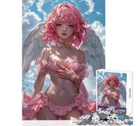 Puzzle da 1000 pezzi per adulti Angelo divino Ragazza anime Giocattoli fai da te Ottimi regali e giocattoli Gioco impossibile Interessante riduzione dello stress Dimensioni 38x52cm
