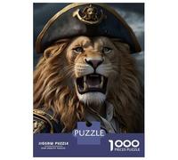 Puzzle Da 1000 Pezzi Per Adulti Angry Lion Pirates Puzzle Per Adulti Giochi Rilassanti Per Divertimento in Famiglia Riduzione Dello Stress Regali 70x50cm/1000pcs