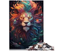 Puzzle da 1000 pezzi per adulti anima leone drago rompicapo Puzzle è ideale come regalo per tutta la famiglia 50 x 74,9 cm per 14 anni