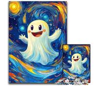 Puzzle da 1000 pezzi per adulti, "Anima sotto il cielo notturno", giocattoli educativi per l'apprendimento, ideali come regali per tutta la famiglia dai 14 anni in su, 26x38cm