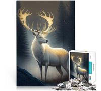 Puzzle da 1000 pezzi per adulti animale alce Giocattoli che creano dipendenza e sfidano l'intelligenza del cervello Idee regalo 52x38cm