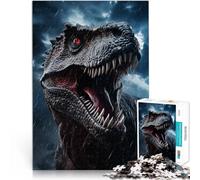 Puzzle da 1000 pezzi per adulti Animale dinosauro T. Rex Riduzione dello stress interessante perché è ideale come regalo per tutta la famiglia 75x50cm