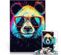 Puzzle da 1000 pezzi per adulti Animale panda Giocattoli che creano dipendenza e sfidano l'intelligenza del cervello Opera d'arte 52x38cm