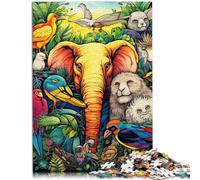 Puzzle da 1000 pezzi per adulti animali africani puzzle gioco di partecipazione 26 x 38 cm collezione di artisti belle arti per adolescenti dai 14 anni in su