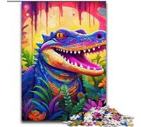 Puzzle da 1000 pezzi per adulti, animali, coccodrilli del Nilo, puzzle in legno, gioco interattivo per famiglie, decorazioni fai da te per la casa, stimolante rompicapo regalo, 1000 pezzi(50x75cm)