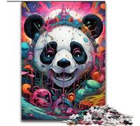 Puzzle da 1000 pezzi per adulti, animali colorati, panda, puzzle impegnativi, dimensioni 26x38cm, gioco interattivo per famiglie, vacanze, gioco di attività per famiglie