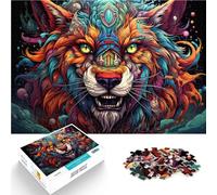 Puzzle da 1000 pezzi per adulti animali difficili, puzzle duro divertimento durante le attività a casa, regalo di compleanno, regalo di viaggio, 26 x 38 cm