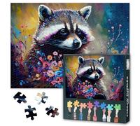 Puzzle da 1000 pezzi, per adulti, animali e fiori, 1000 pezzi, puzzle classici per adulti, impossible impegnativo, per alleviare lo stress, 70 x 50 cm