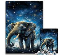 Puzzle da 1000 pezzi per adulti, animali fantastici, elefante, puzzle impegnativi per arredamento, allenamento del cervello e regali per le feste, 50x75CM/19,68x29,52 pollici.