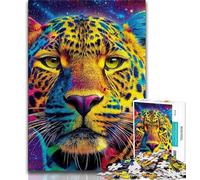 Puzzle da 1000 pezzi per adulti animali leopardo per adolescenti 1000 pezzi giocattoli giochi educativi antistress fantastici regali e giocattoli (26x38cm)