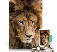Puzzle da 1000 pezzi per adulti Animali Testa di leone selvaggio Per il divertimento in famiglia Migliorare l'amore tra le coppie 50x70cm