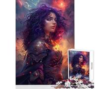Puzzle da 1000 pezzi per adulti Anime Capelli viola Donne Decorazione per la casa Giocattoli Regali per donne Uomini Gioco impossibile con poster abbinato e foglio di quiz Dimensioni 38x26cm