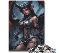 Puzzle da 1000 pezzi per adulti, anime, drago, ragazza, adolescente, puzzle, sfida di intelligenza cerebrale, giocattoli avvincenti per la decorazione della casa (26x38cm)