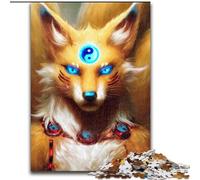Puzzle da 1000 pezzi per adulti Anime Fox God, giocattolo educativo intellettuale decomprimente, ideale come regalo per tutta la famiglia (dimensioni 26x38cm)