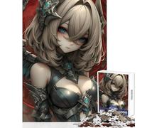 Puzzle da 1000 pezzi per adulti Anime Girl Donna Guerriera Gioco Antistress Giocattoli Regali di Compleanno per Gioco Educativo Adatto per la Decorazione del Desktop Dimensioni 38x52cm