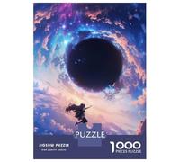Puzzle Da 1000 Pezzi Per Adulti Anime Girl Falling Towards Black Hole Puzzle Per Adulti Gioco Rompicapo Difficile Compleanno E Natale 52x38cm/1000pcs