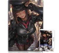 Puzzle da 1000 pezzi per adulti Anime Girl in uniforme nera Gioco di ruolo Analisi intellettuale e logica Regalo per compleanni Dimensioni 38x26cm