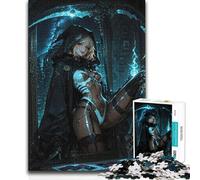 Puzzle da 1000 pezzi per adulti Anime Grim Reaper con falce Decorazione artistica per la casa Gioco pratico Adatto dai 14 anni in su 50x75cm
