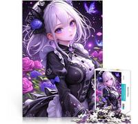 Puzzle da 1000 pezzi per adulti Anime Maid con farfalle Sfida di gioco educativo giocattolo Migliorare l'amore tra le coppie 70x100cm