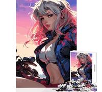 Puzzle da 1000 pezzi per adulti Anime Miami Biker Giocattolo educativo Ottimi regali e giocattoli Gioco pratico con poster abbinato e foglio di quiz Dimensioni 38x26cm