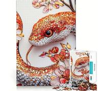 Puzzle da 1000 pezzi per adulti "Anno del Serpente",gioco di concentrazione mentale,taglio di precisione,attività creativa per rafforzare i legami affettivi (50x75cm)