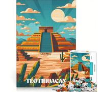 Puzzle da 1000 pezzi per adulti, antica Teotihuacan, gioco impossibile, sfida difficile, per rafforzare l'amore tra le coppie 50x75cm
