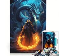 Puzzle da 1000 pezzi per adulti, antico drago stregone, gioco pratico, decorazione per la casa, compleanno e Natale 50x75cm