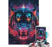 Puzzle da 1000 pezzi per adulti antico rituale della tigre puzzle per adolescenti giochi divertenti decorazione da parete compleanno (dimensioni 50x75cm)