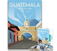 Puzzle da 1000 pezzi per adulti Antigua Guatemala, aiuta il cervello a esercitare i giocattoli avvincenti per coltivare la pazienza, collezione di artisti, belle arti (75x50cm)