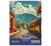 Puzzle Da 1000 Pezzi Per Adulti Antigua Guatemala Street View Puzzle Per Adulti Gioco Rompicapo Difficile Compleanno E Natale 38x26cm/1000pcs