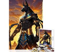 Puzzle da 1000 pezzi per adulti Anubi Dio egizio Giocattoli antistress Ottimi regali e giocattoli per giochi educativi Allena il tuo cervello e le tue mani Dimensioni 38x26cm