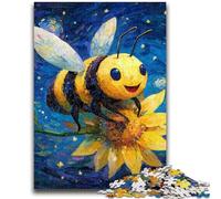 Puzzle da 1000 pezzi per adulti, ape nel cielo notturno, gioco stimolante, giocattoli, decorazione da parete, regali unici per compleanno e Natale, 50x75cm