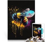 Puzzle da 1000 pezzi per adulti, api interessanti puzzle per ridurre lo stress, gioco di famiglia, antistress, sfida difficile, 26 x 38 cm