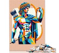 Puzzle da 1000 pezzi per adulti Apollo Dio degli Oracoli Wpap Puzzle quadrato per adulti e puzzle in legno Decorazioni per la casa Regali per le feste 1000 pezzi (75x50 cm)