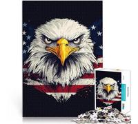Puzzle da 1000 pezzi per adulti Aquila americana per il giocattolo di sfida del gioco educativo Adatto per la decorazione del desktop 75x50cm
