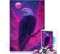 Puzzle da 1000 pezzi per adulti Aquila Celeste del Bagliore Solare Fatto di legno per età pari o superiore a 14 anni Opera d'arte Regali difficili per donne e uomini misurare:50x75cm